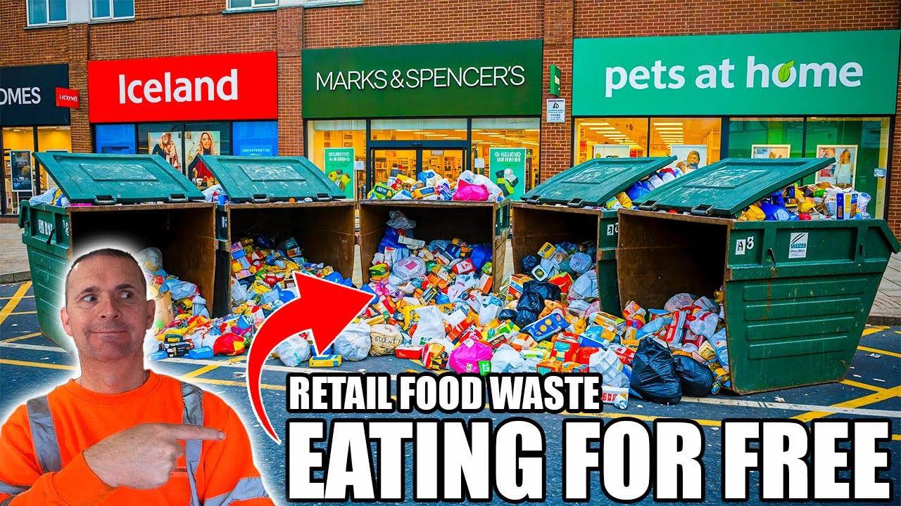 UK FREEGAN EXPOSES HUGE FOOD WASTE FROM UK RETAILERS BY DUMPSTER DIVING