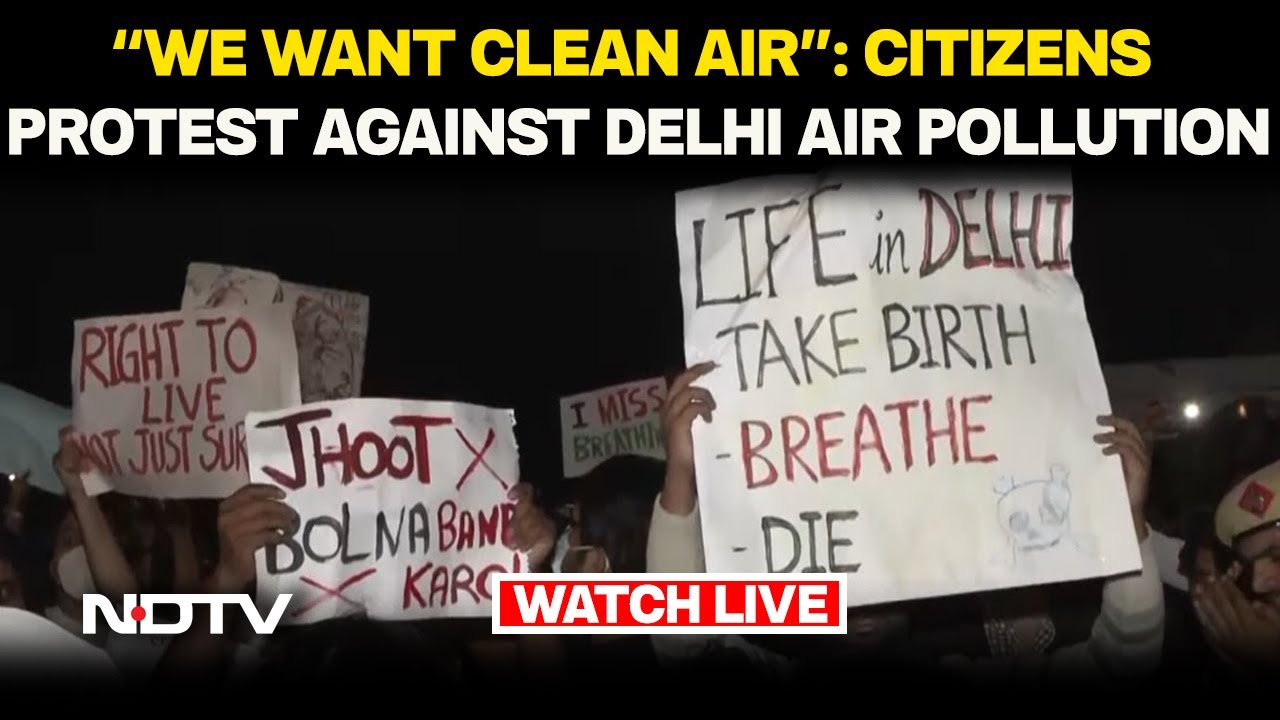 Delhi Protest LIVE | Delhi Air Emergency Sparks Protests; Citizens Demand Immediate Action