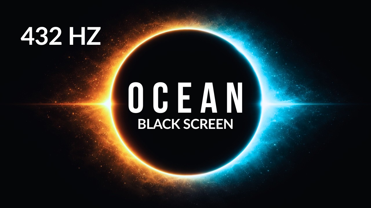 The Ocean Carries You Beyond Thinking | 432 Hz Yoga Nidra Black Screen