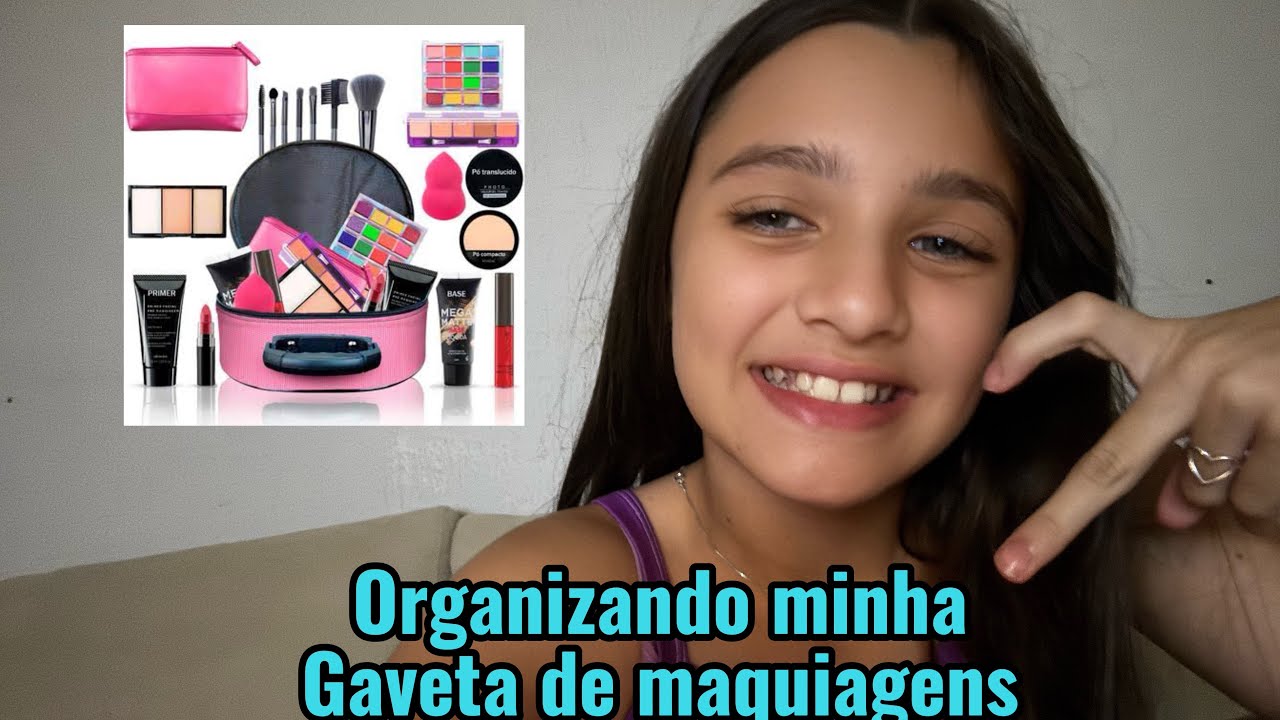 Organizando minha gaveta de maquiagens!