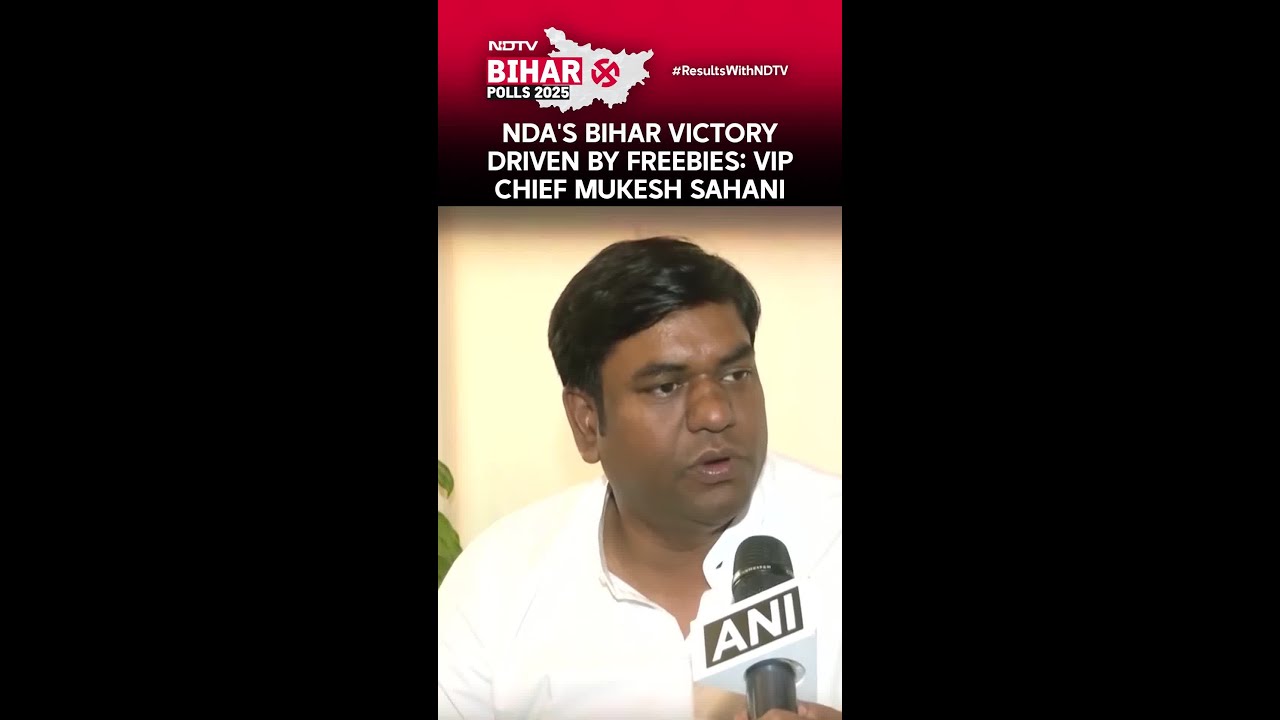 Bihar Election Results | NDA's Bihar Victory Driven By Freebies: VIP Chief Mukesh Sahani