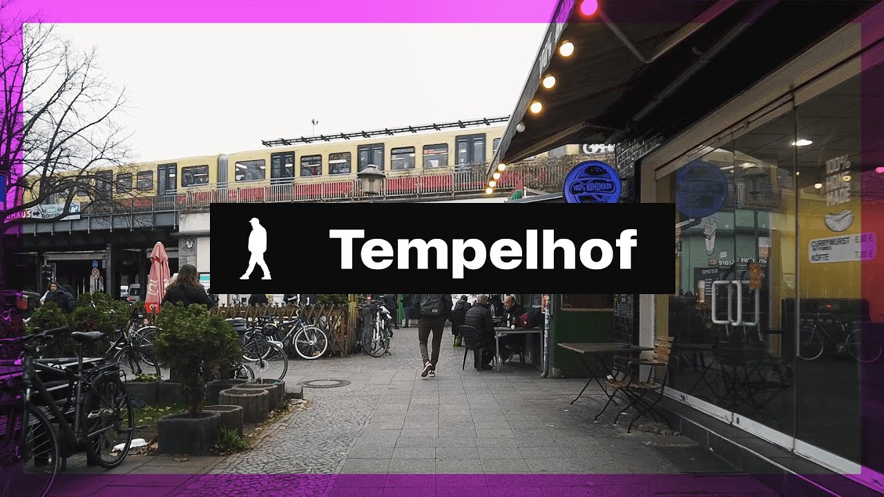 Tempelhof, Berlin 🇩🇪 Walking Tour on Tempelhofes Damm | Outside Walker