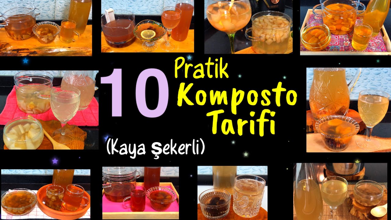 Komposto Nasıl Yapılır Pratik 10 Komposto Tarifi! Kaya Şekerli Meyve Kompostosu Tarifleri