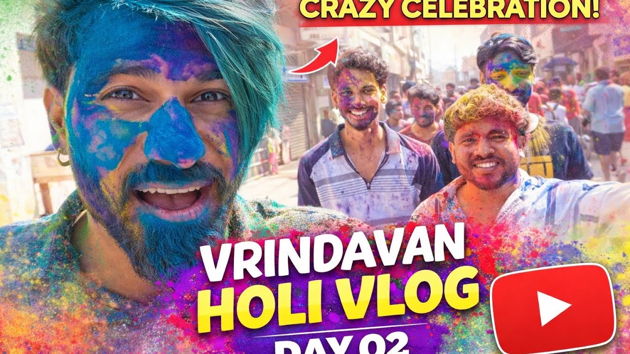 Day 02 Vrindavan Holi Vlog We toured the entire Vrindavan in one day