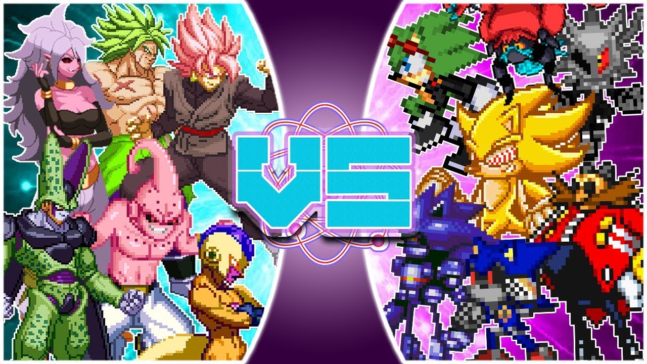 DRAGON BALL SUPER vs SONIC VILLAINS | (Dragon Ball & Sonic Movie) Rewind Rumble Animation