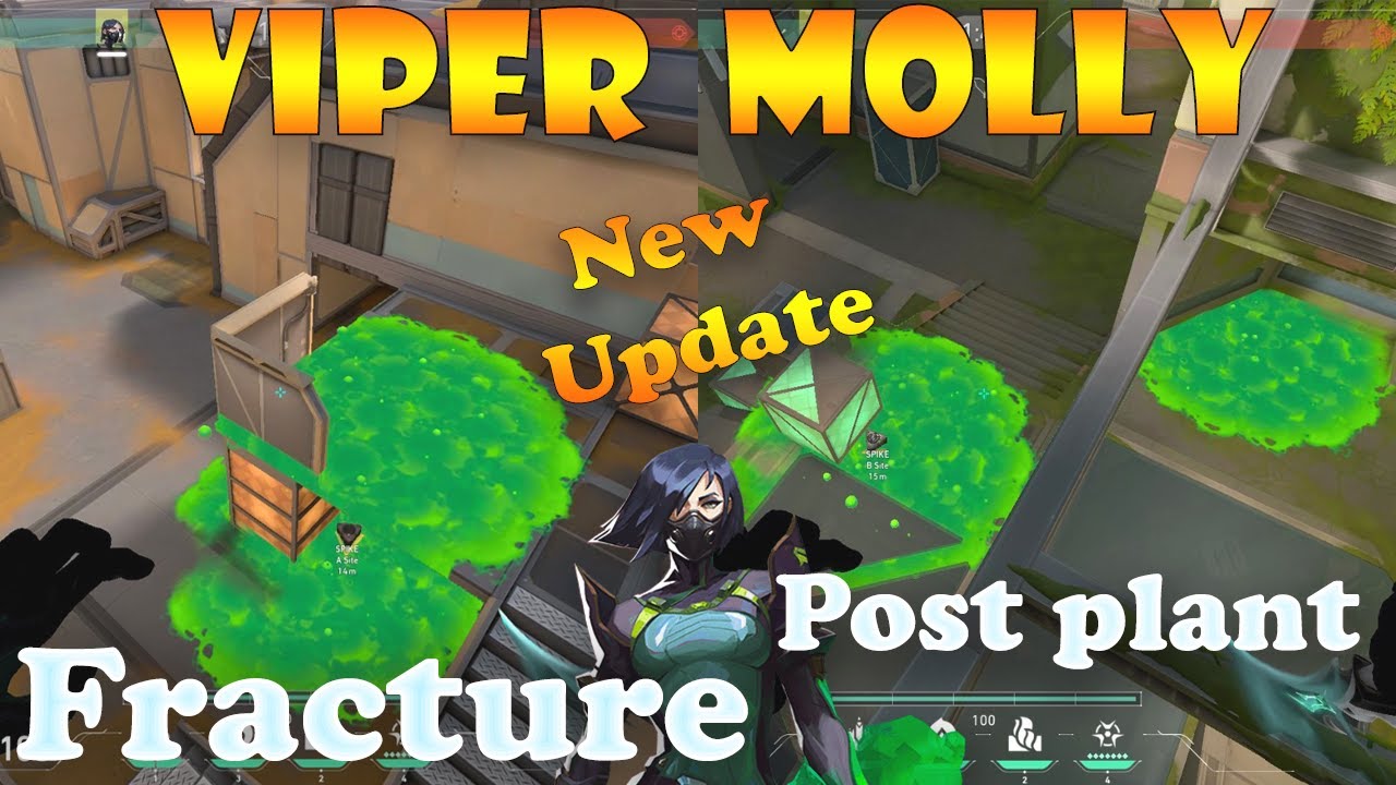 Top 15 New Fracture Viper Post Plant Lineups | Viper Lineups Fracture | Valorant Tips and Tricks |