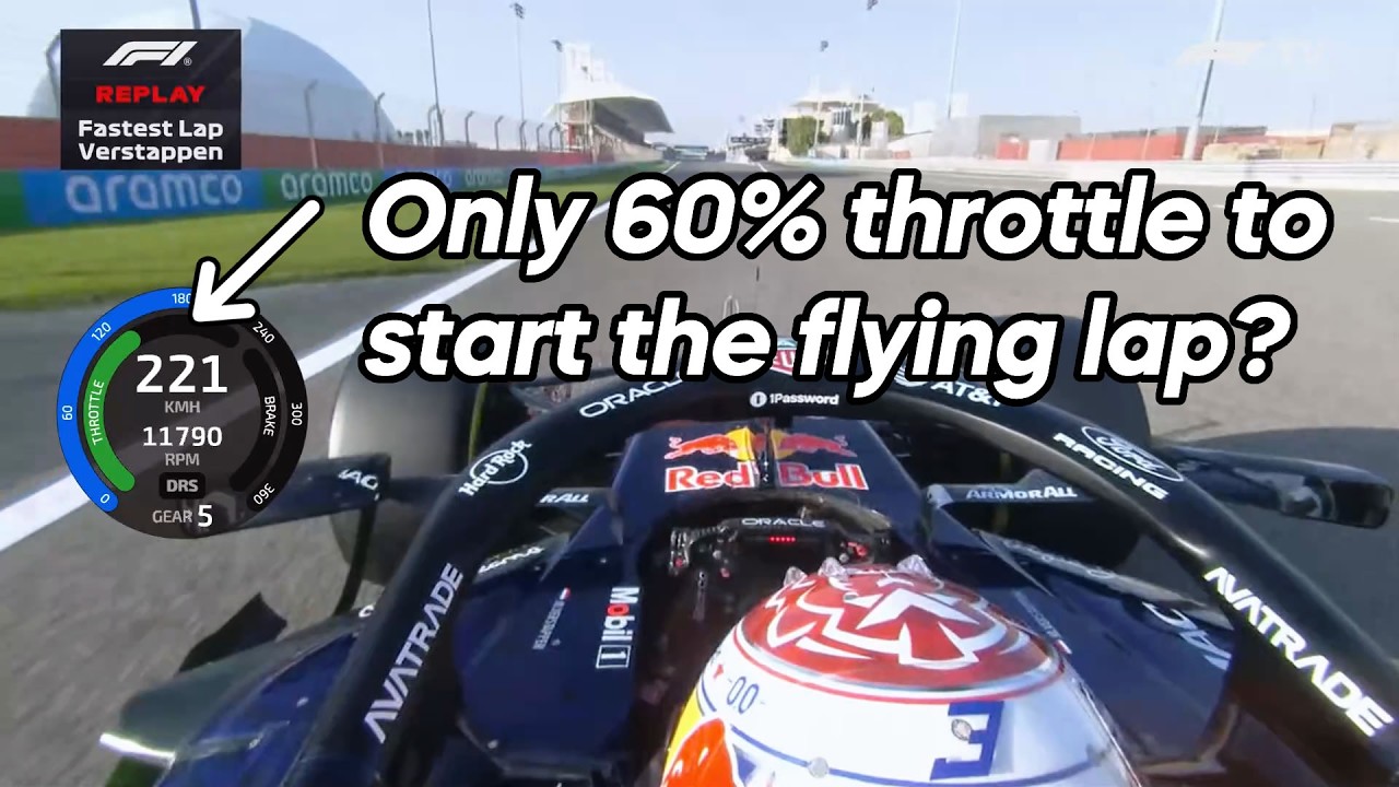 1st time in F1: drivers can't start a quali lap on full throttle anymore in 2026