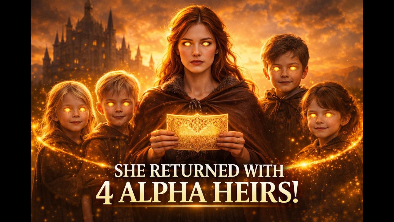 Alpha King Rejected His 'Barren' Luna To Mock Her - She Returned With Their 4 Alpha Twins