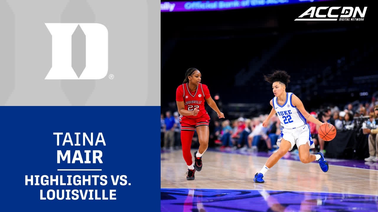 Duke Guard Taina Mair Highlights vs. Louisville
