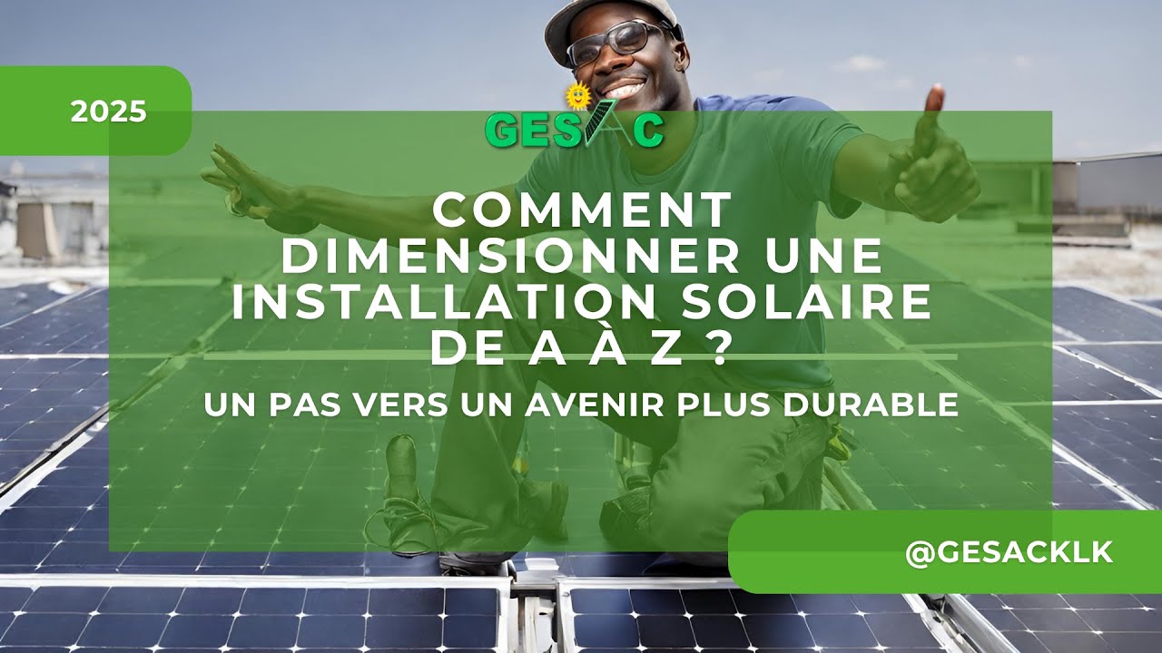 Calcul d'un système solaire photovoltaïque de A à Z