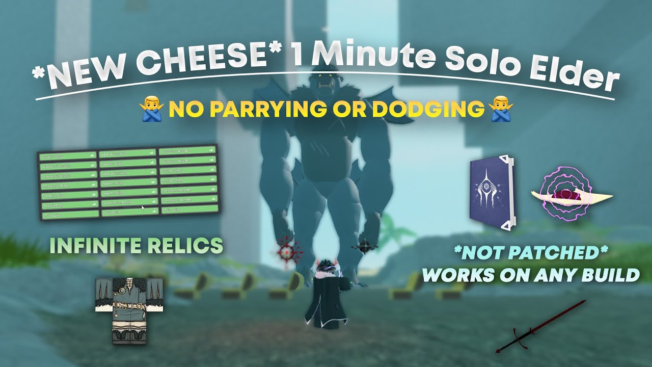 *NEW CHEESE* Solo Elder Primadon in 1 Minute WITHOUT Parrying Or Dodging (UNPATCHED) | Deepwoken PVE