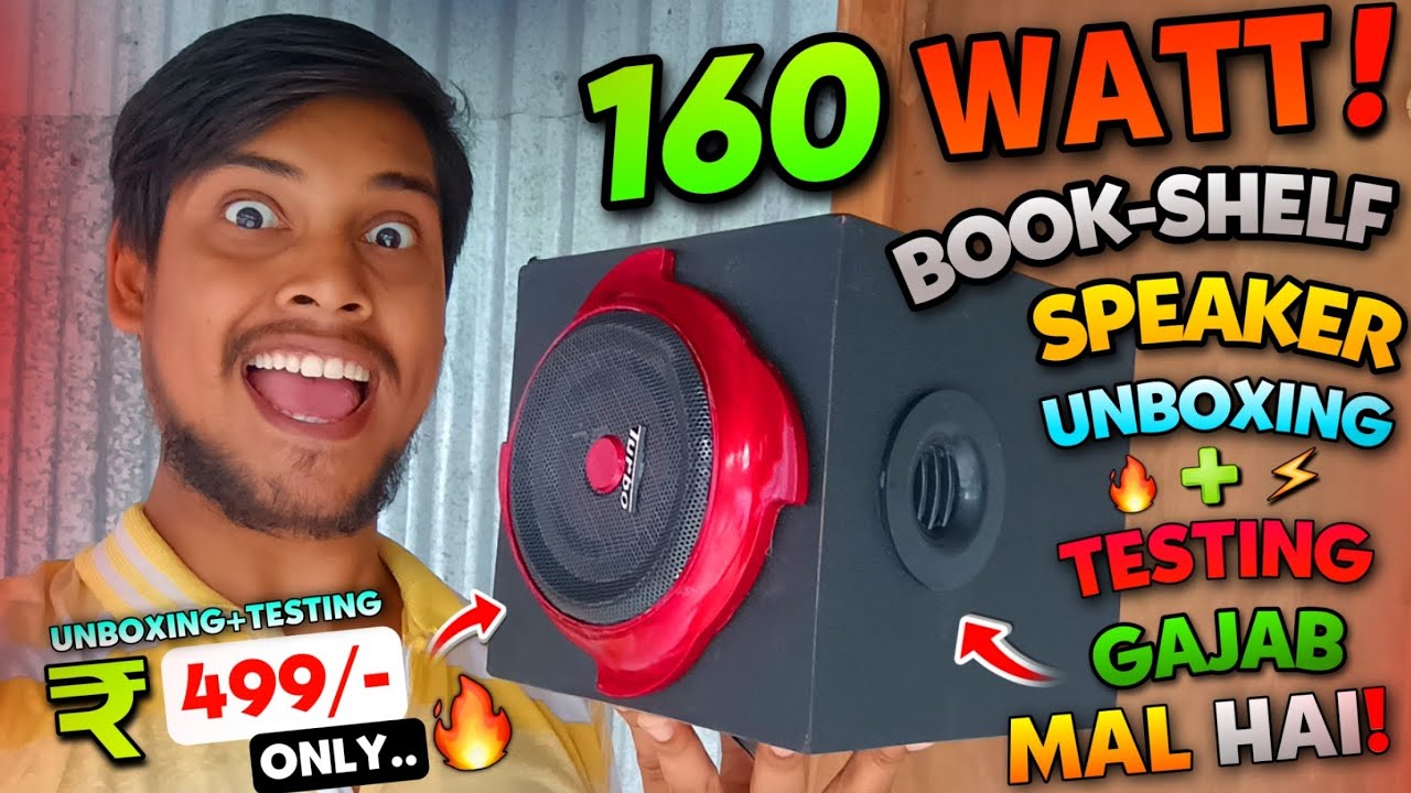 I Bought The Cheapest Bookshelf Speaker.. | Only At ₹499 Rupees.. | Cheapest Studio Monitor Unboxing