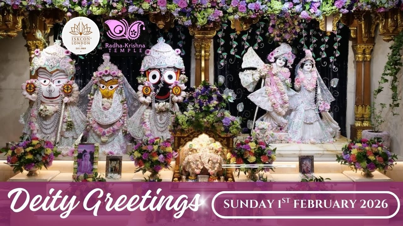 Deity Greetings | Guru Puja | CC Adi Lila 13.33-39 Class by HG Vamsi Dhari Das - 01.02.2026