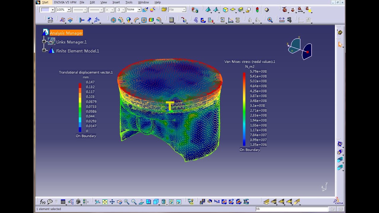 CATIA-Generative structrual analysis