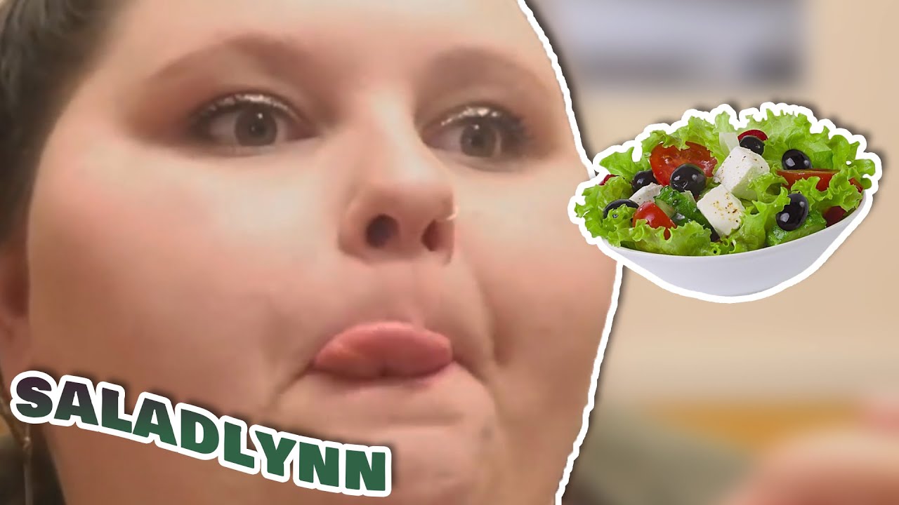 Amberlynn Reid making salad UNHEALTHY