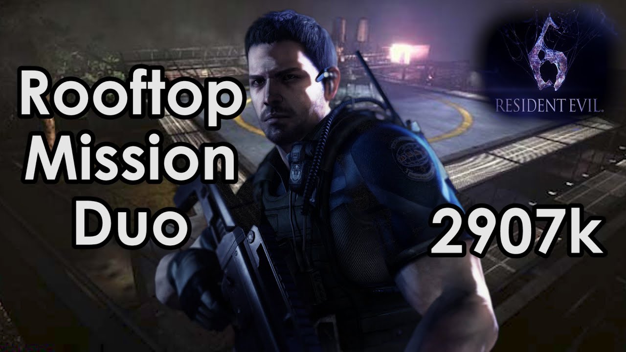 RESIDENT EVIL 6 (PS4) The Mercenaries No Mercy Duo | Rooftop Mission | Chris DEF | 2907k