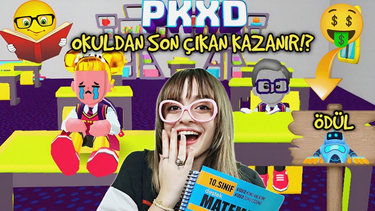PK XD OKULDA 24 SAAT🕓 ! SON ÇIKAN KAZANIR !? (Ödül Robot Evi🤑) ÖZGÜŞ TV