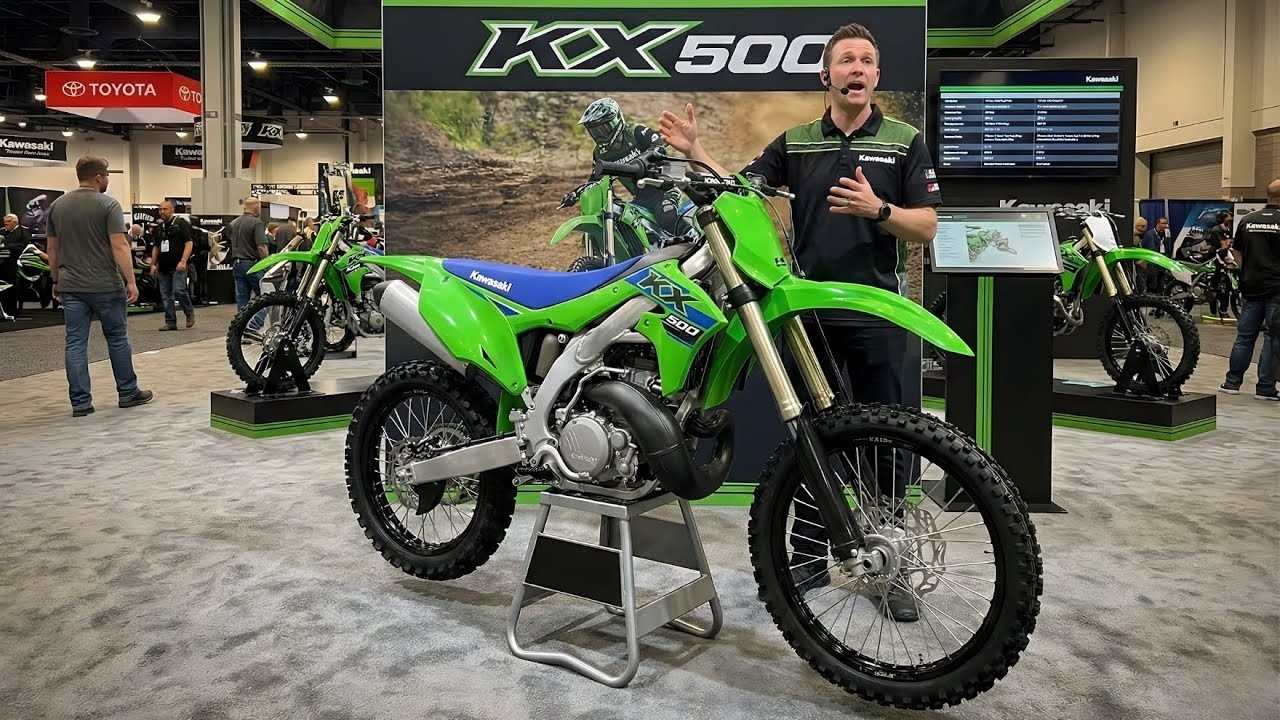 Представлен новый мотоцикл Kawasaki KX500 2026 года!! Король двухтактных двигателей вернулся!!