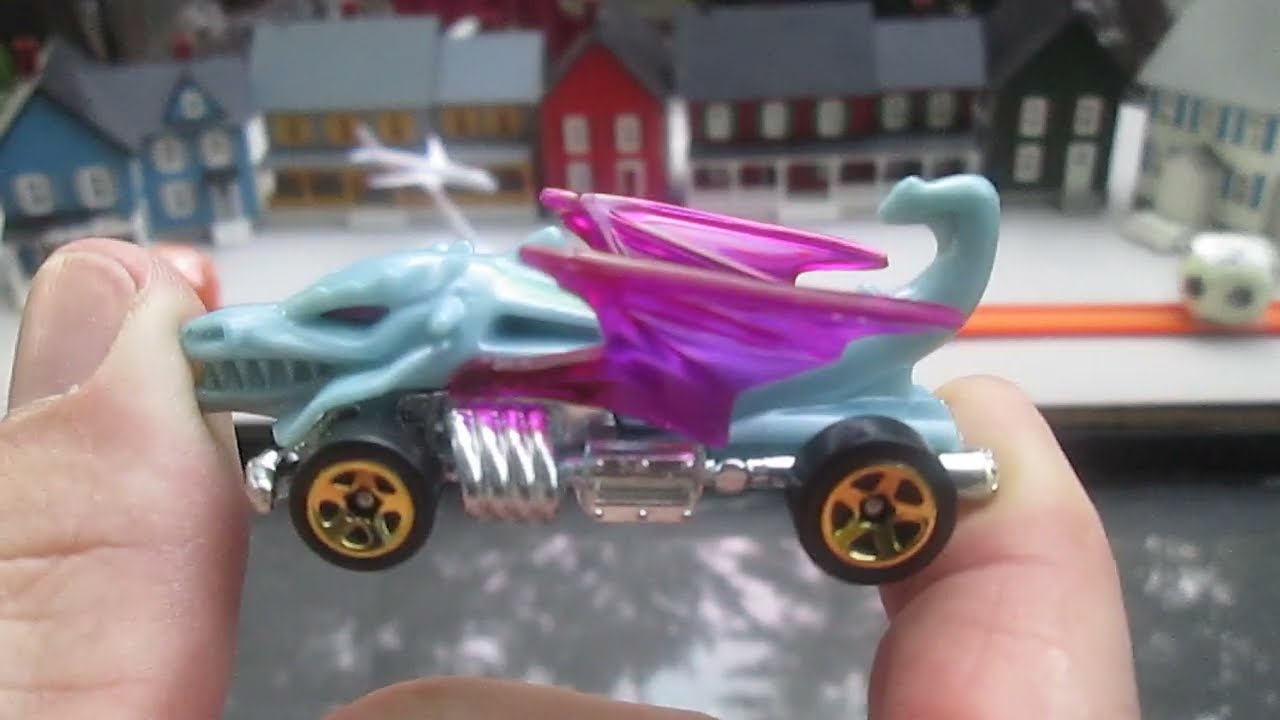 Dragon Blaster 2024 Mattel Hot Wheels Toy Fantasy Car Unboxing Review - HW Let's Race Series Netflix