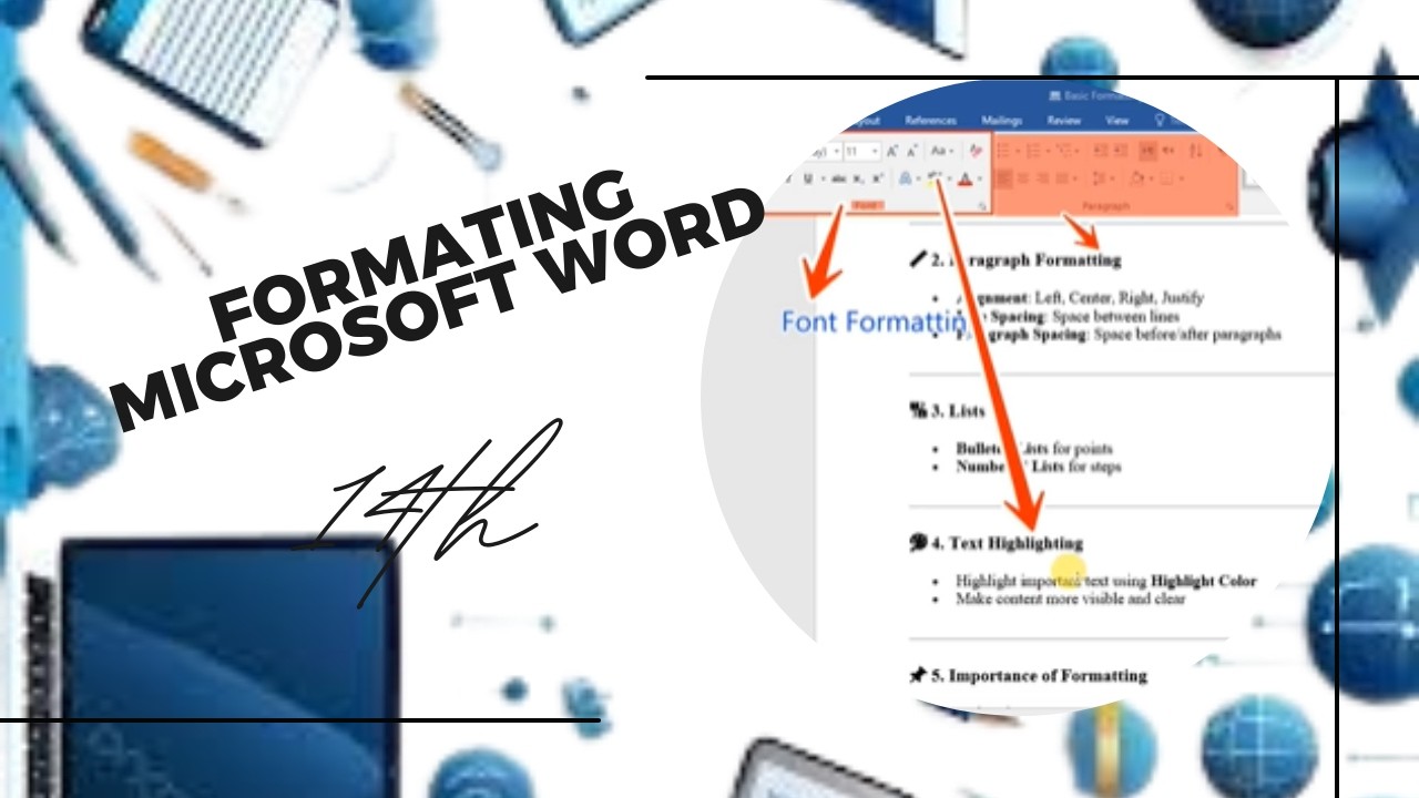 Formating Of Microsoft Word | 13th Lecture |Tech Taleem