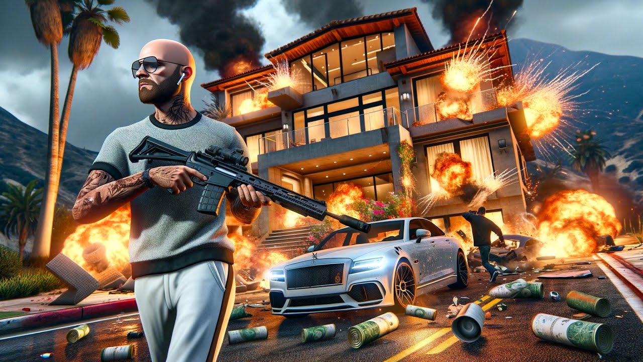 Distruggo la villa di un miliardario su GTA Online E18