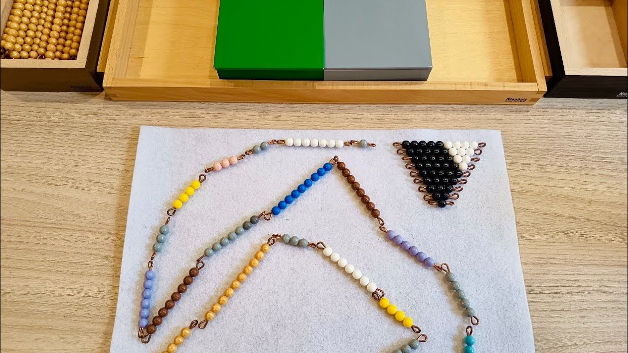 How to present the Subtraction Snake Game MONTESSORI Mathematic Lesson - AMI version