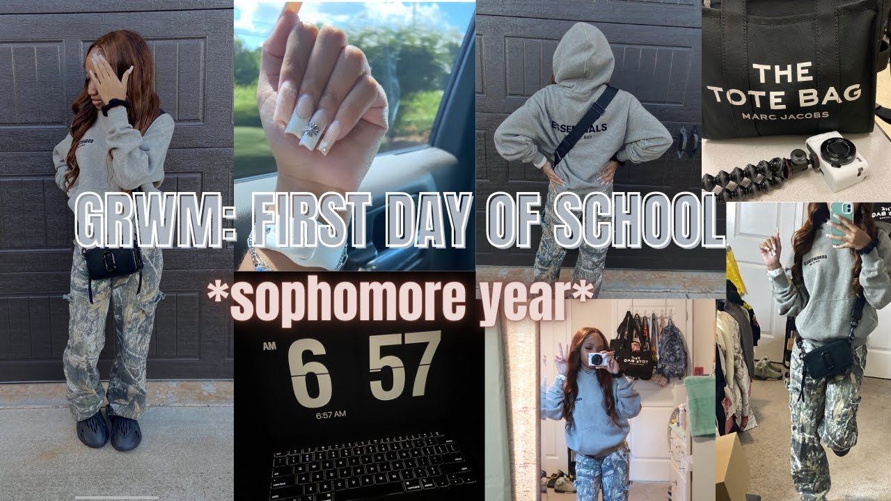 GRWM: FIRST DAY OF SCHOOL + VLOG *sophomore year* || Zion Alysse