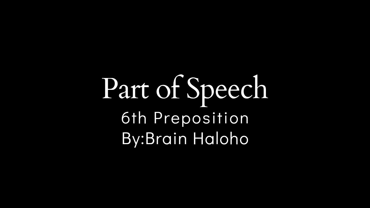 Preposition