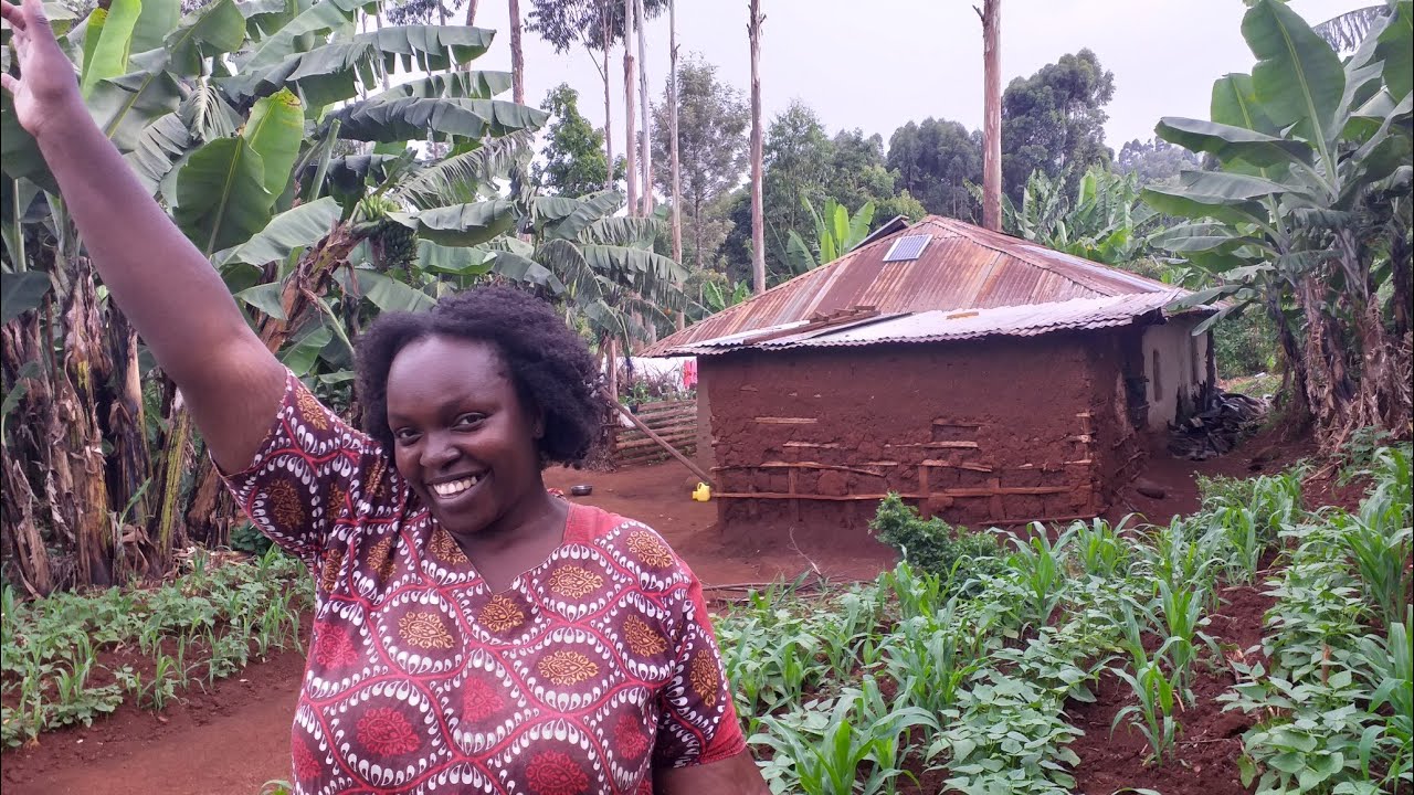 African Village Home Building/#villagelife #lifestyle #Kenya Inside my House Tour