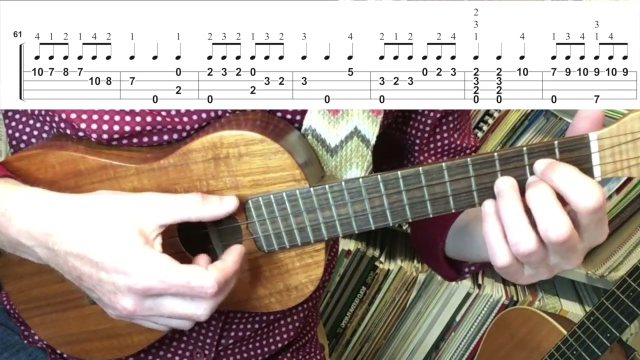 Canarios - Gaspar Sanz (Ukulele fingerstyle tutorial)