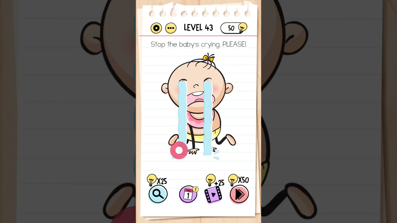 Stop the baby's crying, PLEASE!, Brain Test Level 43