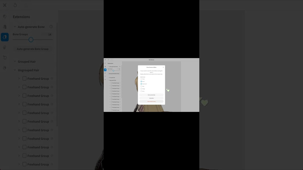 Delete Bone Groups VRoid Tutorial 