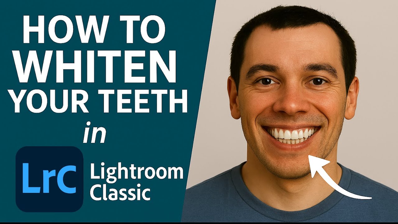 How to Whiten Teeth in Lightroom Classic | Remove Yellow Teeth Easily | Portrait Editing Tutorial