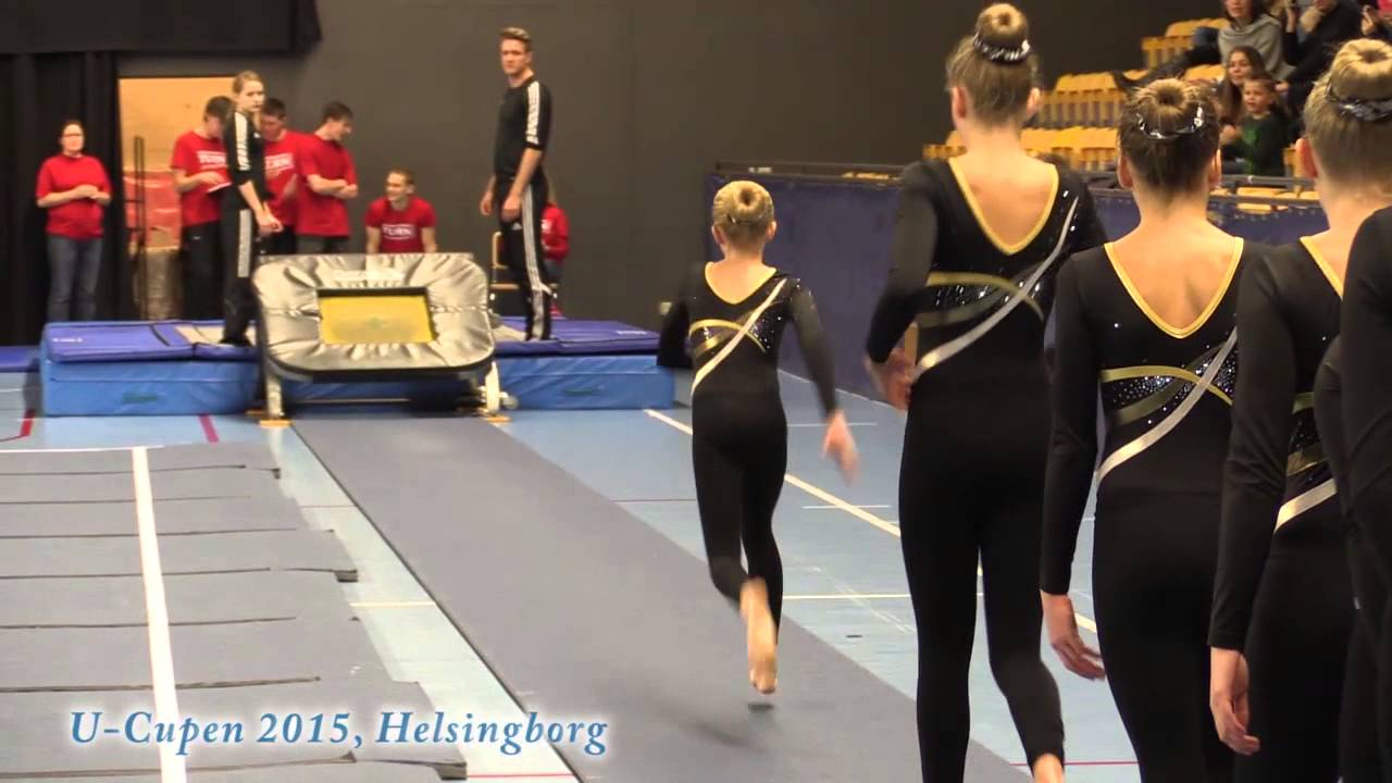 Trampett från U-Cupen i Truppgymnastik i Helsingborg