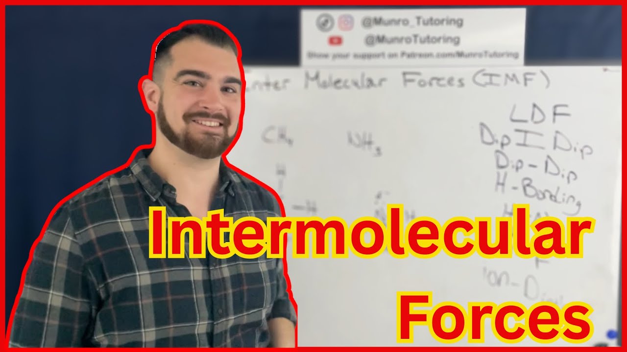 Intermolecular Forces - Dispersion Forces, Dipole - Dipole, Hydrogen Bonding | Chemistry Lesson