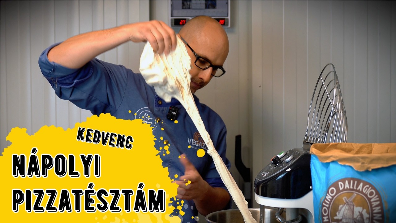 Preyer Gyuri kedvenc nápolyi pizzás direkt tésztavezetése, 20-22 órás tésztához, kevés élesztővel