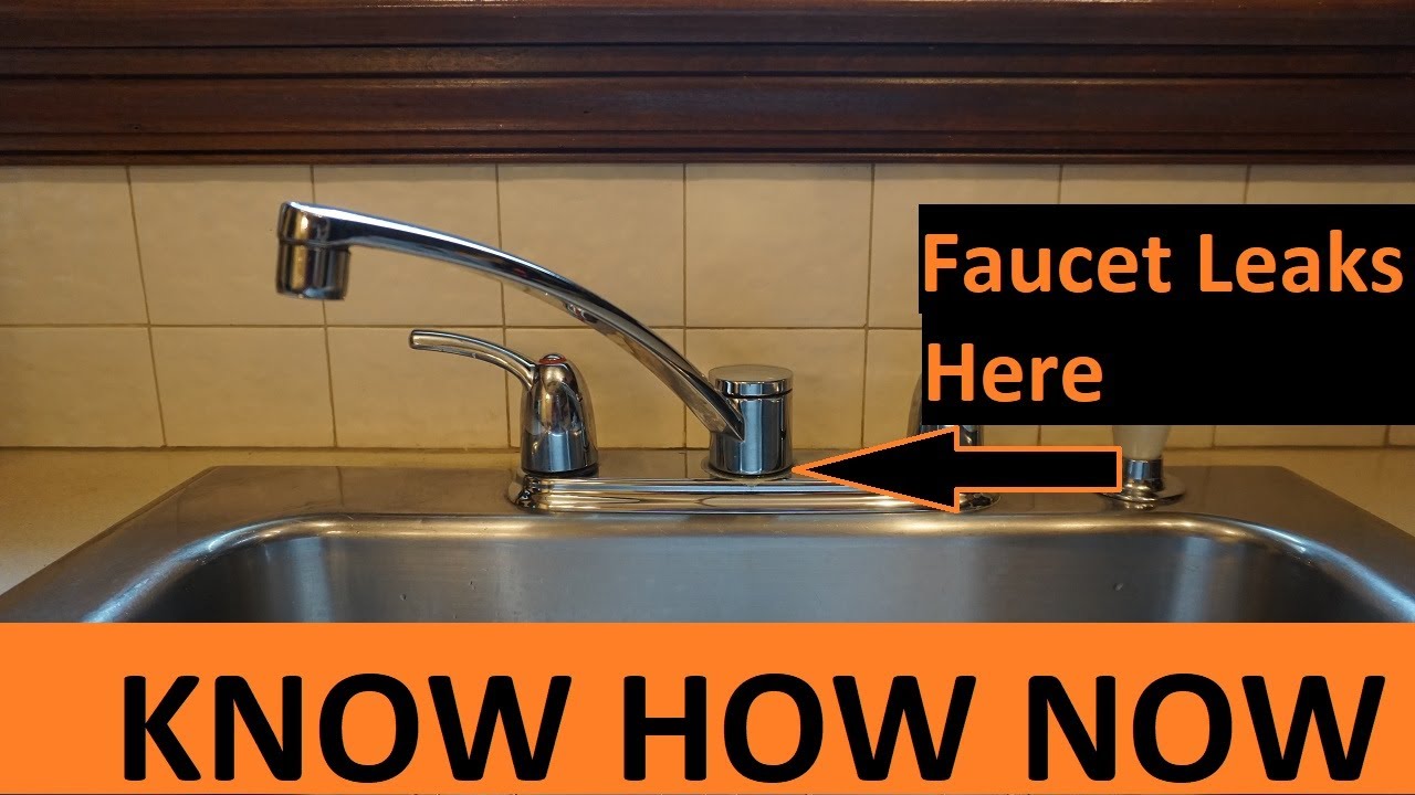 Moen Kitchen Faucet Leaks at Base of the Spout Fix it