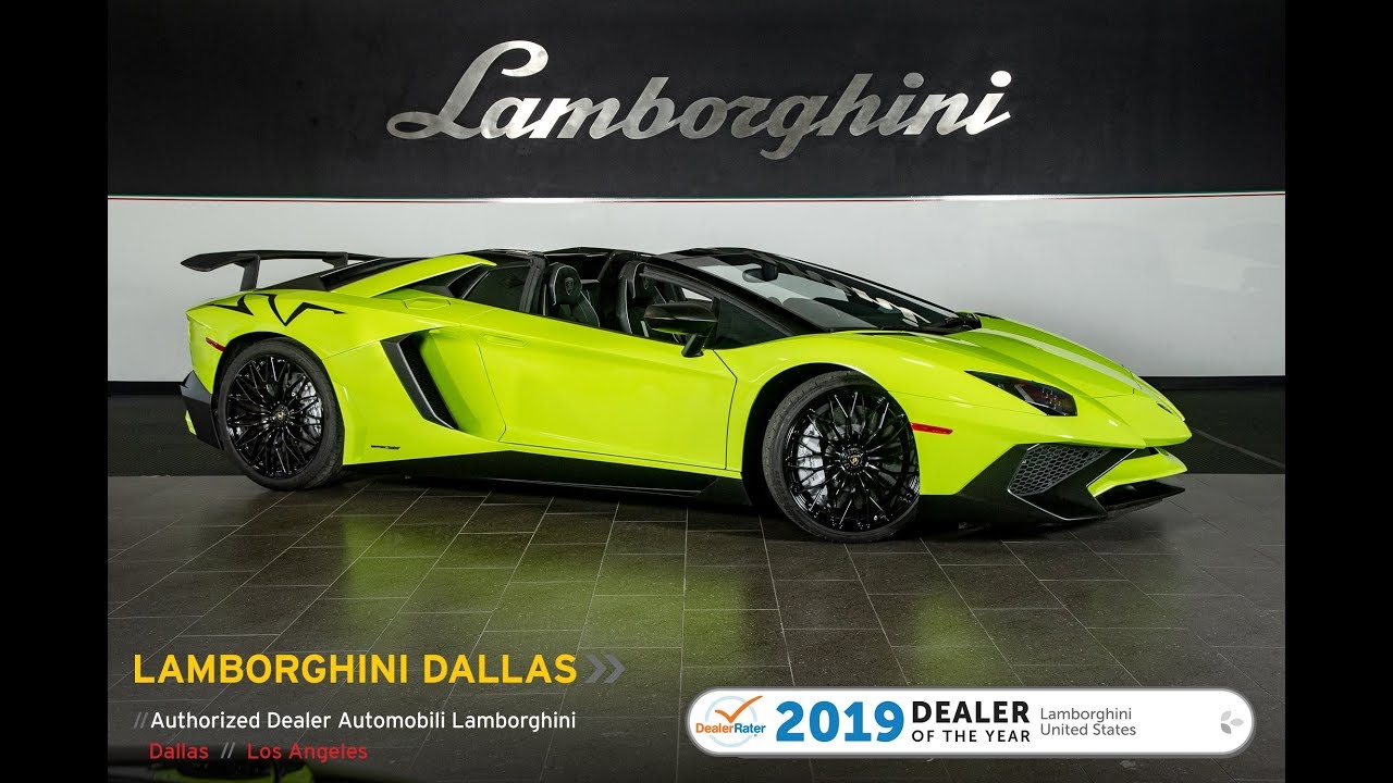 2016 Lamborghini Aventador SV Roadster Verde Singh LC615