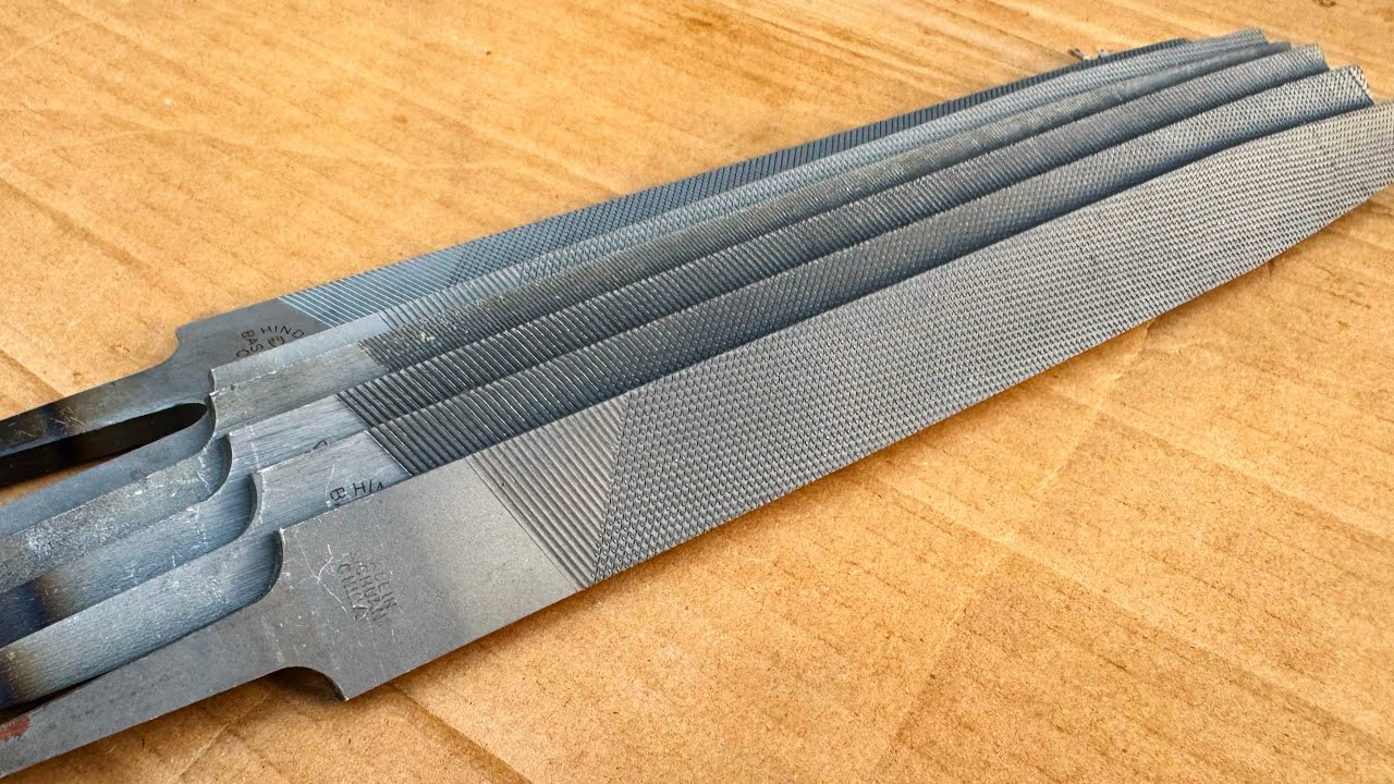 Rusty Metal Files Forged Into a Damascus Knife | Satisfying Transformation
