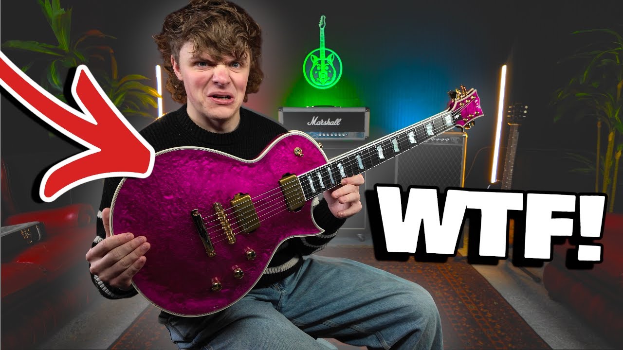 Фанат Gibson пробует розовую гитару ESP Eclipse!!
