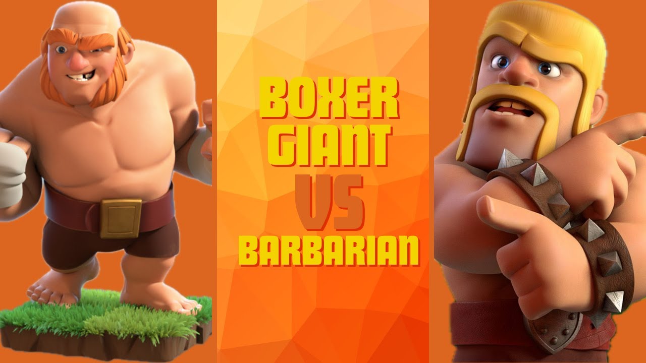 Clash of Clans Epic Duel: Boxer Giant 🥊 vs Barbarian ⚔️