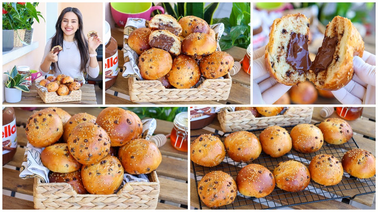 بريوش إيطالي بالشكلاطة خفيف ريشة بدون زبدة ولاعجن ولاتعب لفطور الصباح واللمجة😋Pangoccioli