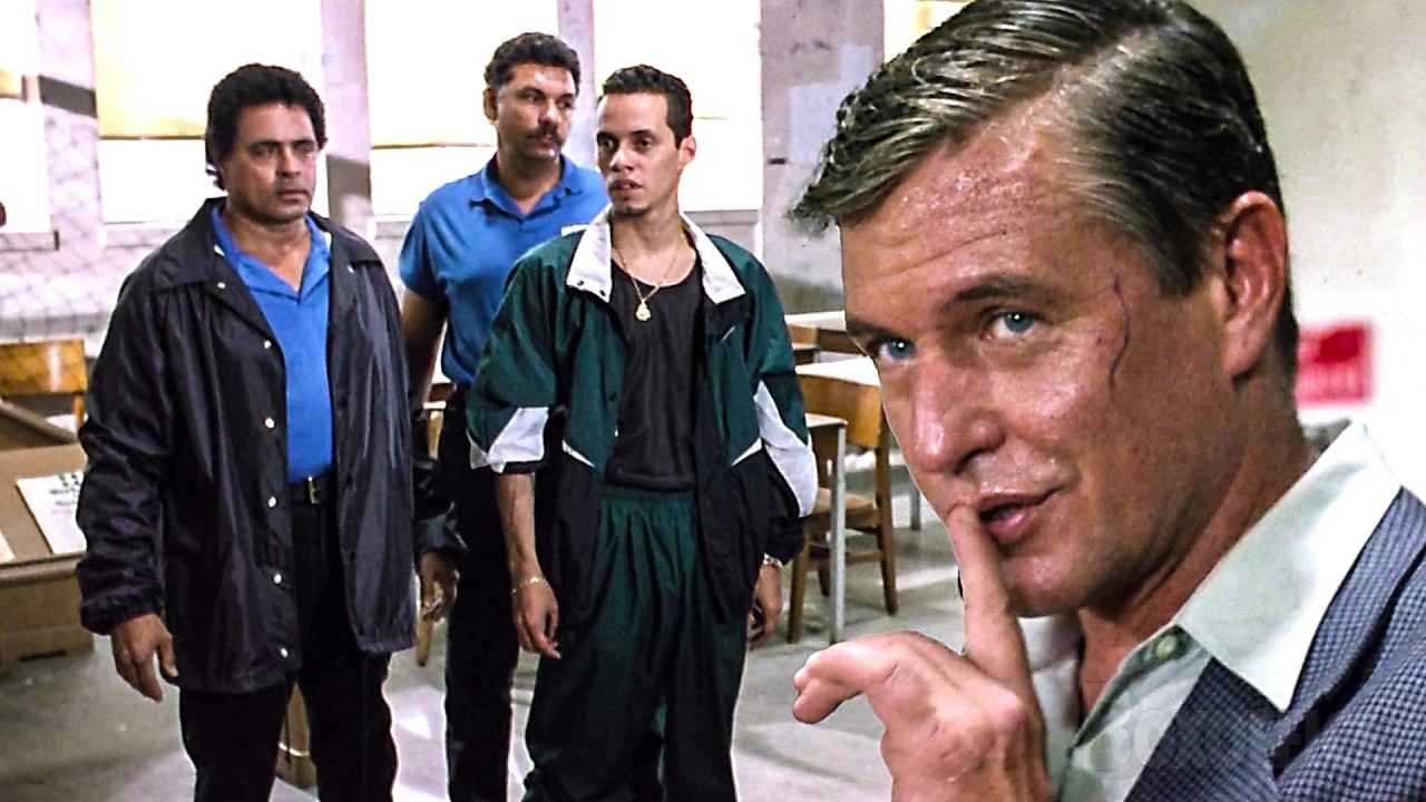The Substitute throws 3 Students through the Library Window | The Substitute | CLIP