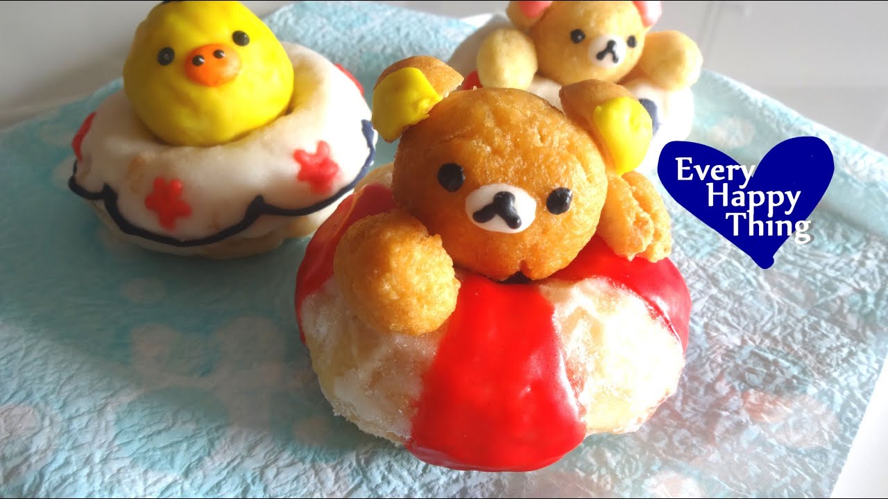 (*´ー`*) Rilakkuma Glazed Doughnuts ドーナッツで浮き輪リラックマ