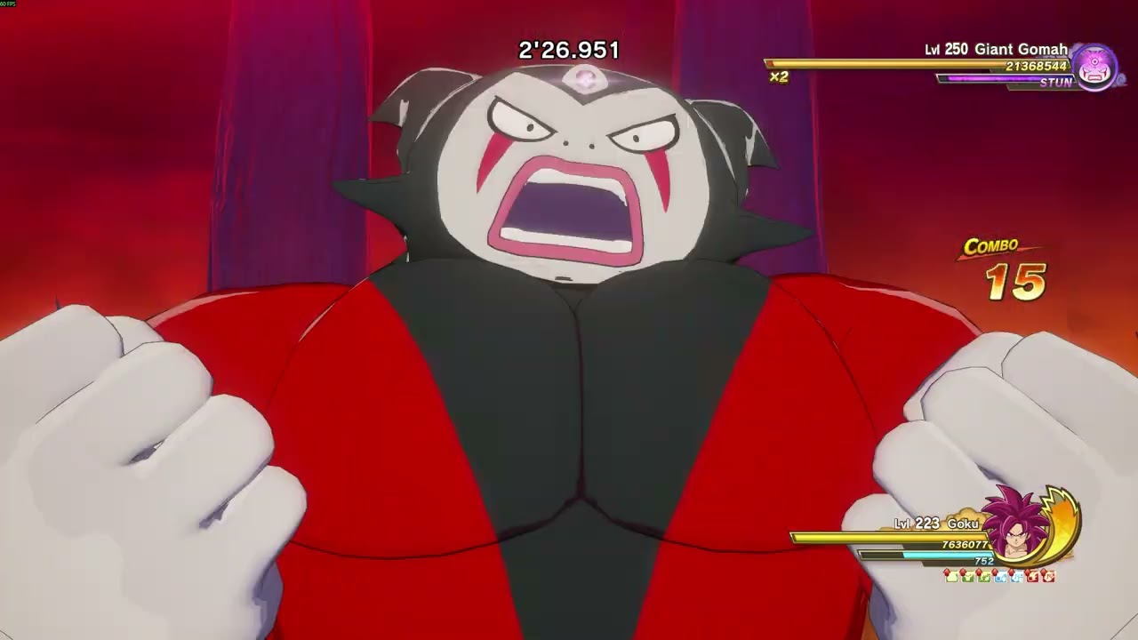 DBZ: KAKAROT - adventure through the Demon Realm Pt2: Training grounds though vs Giant Gomah Lvl250