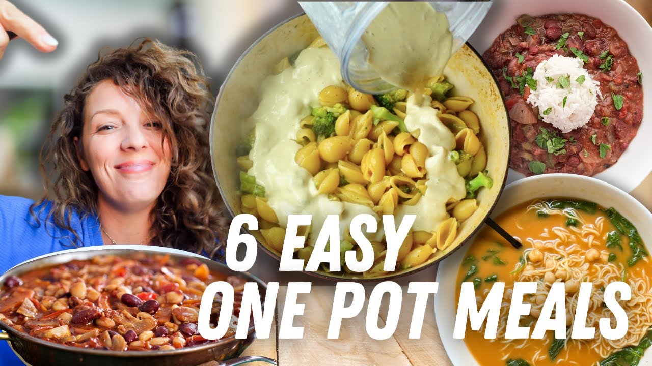 6 Lazy One-Pot Vegan Meals for Minimal Cooking