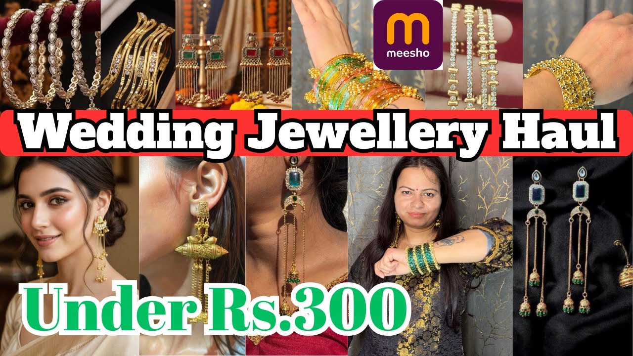 WEDDING SPECIAL BANGLE AND EARRINGS HAUL MEESHO @Xplorer18  #akankshathexplorer #meesho 