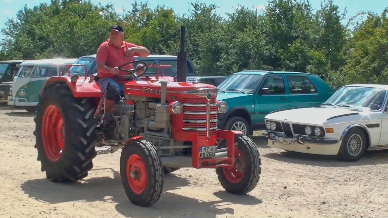 Oldtimer- und Schlepper-Treffen 2022, Weiler bei Bingen. Einmarsch der Traktoren u. OSF Bretzenheim 