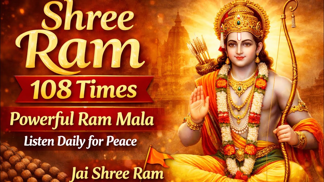 Shree Ram Mantra 108 Times | Powerful Hindu Devotional Chant | Jai Shree Ram🙏