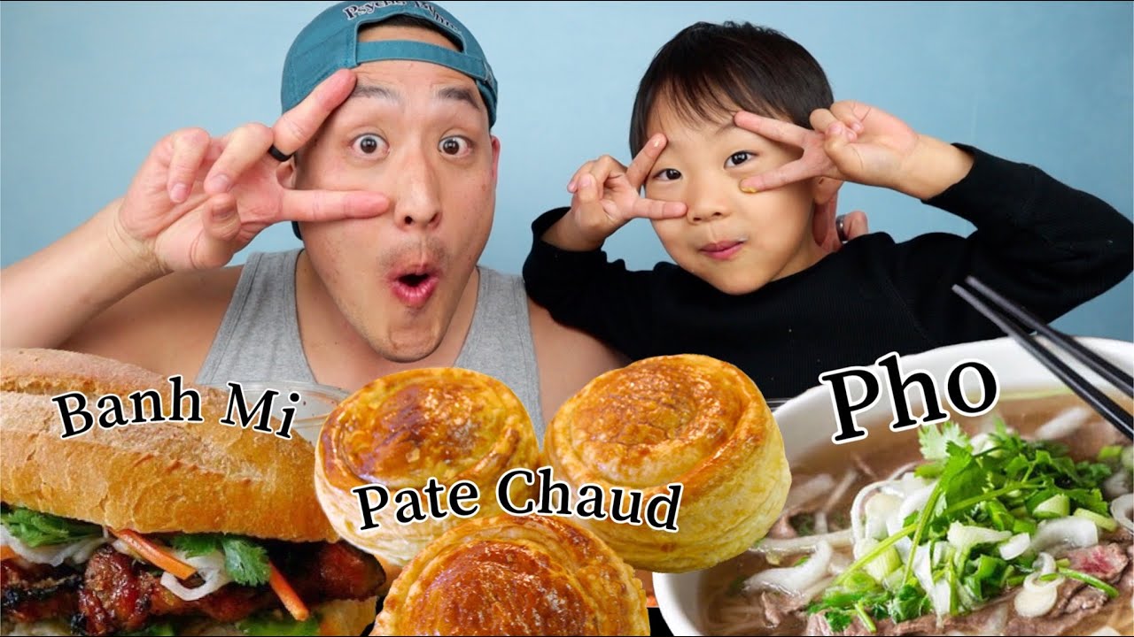 PHO+SPRING ROLLS+BANH MI- We eat some of our favorite Vietnamese foods!